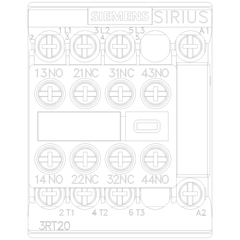 Siemens Electrical 3RT20161CK643MA0 CONTACTOR S00 9A 120VAC 2N0/2NC SCRW  | Blackhawk Supply
