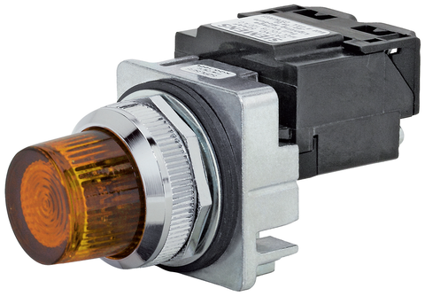 Siemens Electrical 52PL5L9 PILOT LIGHT | LED MOD 24V | AMBER | GLASS  | Blackhawk Supply