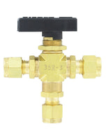 3MSV-BD340 | Compact 3-way ball valve | brass | 3/8