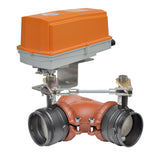 Belimo F750VIC+GMCX120-SR-T-X1 N4 Butterfly Valve (BFV), 2", 3-way, ANSI Class Grooved AWWA, Cv 115 |Valve Actuator, Non fail-safe, AC 100...240 V, modulating, NEMA 4X  | Blackhawk Supply