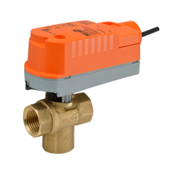 Belimo Z3075QS-J+CQKXUP ZoneTight™ (QCV), 3/4", 3-way, Cv 4.6 Valve Actuator, Electronic fail-safe, AC/DC 100-240 V, On/Off  | Blackhawk Supply