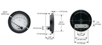 45-1012-P10-A2P-1 | Differential Pressure Gauge | NOSHOK