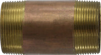 40181 | 2-1/2 X 3 RED BRASS NIPPLE, Nipples and Fittings, Brass Nipples, Brass Nipple 2-1/2