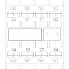 Siemens Electrical 3RH29112XA220MA0 AUX. SWITCH 2NO+2NC FOR S00 & S0 SPRNG  | Blackhawk Supply