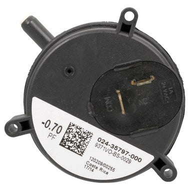 York S1-02435776000 Pressure Switch 0.40 Inch Water Column On Fall Single Pole Normally Open for Natural Gas Furnace  | Blackhawk Supply