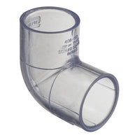 406-002L | 1/4 PVC 90 ELBOW SOCKET SCH40 CLEAR | (PG:39) Spears