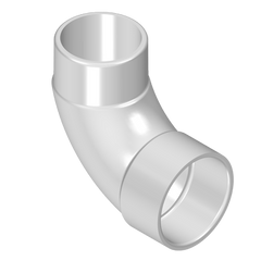 Spears 409-025S 2-1/2 PVC SWEEP 90 ELBOW SOCXSPIGOT SCH40  | Blackhawk Supply