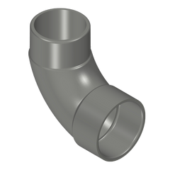 Spears 409-030SG 3 PVC GRAY SWEEP 90 ELBOW SOCXSPIGOT SCH40  | Blackhawk Supply