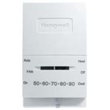 HONEYWELL HOME T834N1002/U Thermostat T834N Non-Programmable Low Voltage 20-30 Voltage Alternating Current 1 Heat/1 Cool Premier White 45-95 Degrees Fahrenheit  | Blackhawk Supply