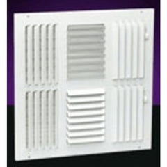 Hart & Cooley 304M-6X6W Register 304 Sidewall/Ceiling 4 Way White 6 x 6 Inch Steel  | Blackhawk Supply