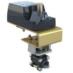 Bray BV05-CS3-09/DM24-70-A 1/2" | 3 piece design threaded ball valve | CS | CV 2.92 | Normally Open | Damper & Valve actuator | 24 Vac/dc | 70 lb-in | modulating | Non-Spring Return | SW  | Blackhawk Supply