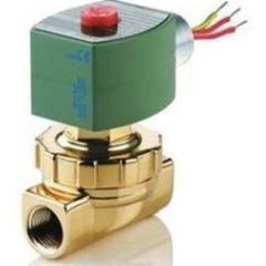 ASCO 8220G404 Solenoid Valve 8220 2-Way Brass 1/2 Inch NPT Normally Closed 120 Volt Alternating Current PTFE  | Blackhawk Supply