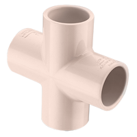 420-007UV | 3/4 PVC ULTRA VIOLET RESISTANT CROSS SOCKET SCH40 | (PG:42) Spears