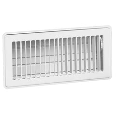 Hart & Cooley 421-4X14W Floor Diffuser Multi Angle 4 x 14 Inch Bright White Steel  | Blackhawk Supply