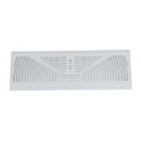 406-15W | Baseboard Diffuser 15 Inch Bright White Steel | Hart & Cooley