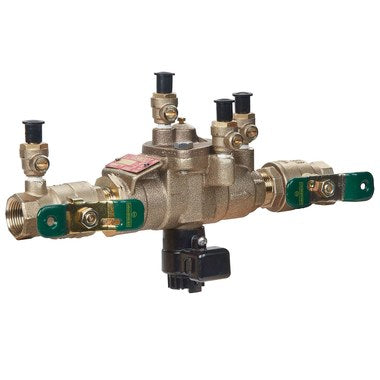 Watts 1-LF009M2-QT Backflow Preventer LF009 Reduced Pressure Zone Assembly 1 Inch Lead Free Bronze Quarter Turn Female 175 Pounds per Square Inch 33 To 180 Degrees Fahrenheit  | Blackhawk Supply