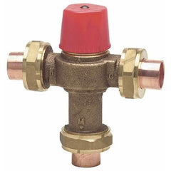 Watts LF1170US-1 Control Valve Hot Water Temperature 1 Inch Union Sweat Lead Free Brass 150 Pounds per Square Inch 90 to 160 Degrees Fahrenheit  | Blackhawk Supply