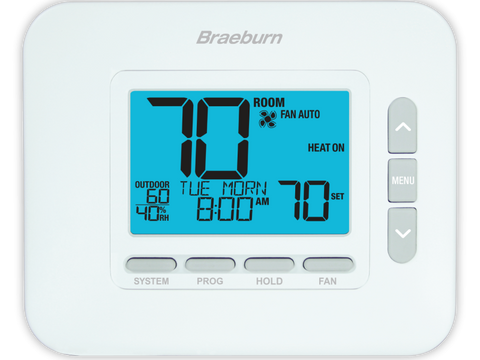 Braeburn 4235 Universal 7, 5-2 Day or Non-Programmable, 3H / 2C with Dry Contact and Humidity Control Pack of 6 | Blackhawk Supply