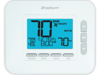 4235 | Universal 7, 5-2 Day or Non-Programmable, 3H / 2C with Dry Contact and Humidity Control Pack of 6 | Braeburn