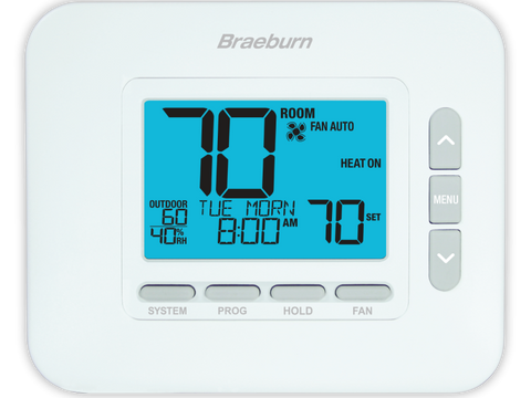 Braeburn 4030 Universal 7, 5-2 Day or Non-Programmable, 2H / 1C with Dry Contact Pack of 6 | Blackhawk Supply