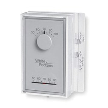 White Rodgers 1E56N-444 Thermostat Universal 20 to 30 Voltage Alternating Current 1 Heat/1 Cool Mechanical Non-Programmable for Single Stage Heating and Cooling System  | Blackhawk Supply