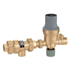 Hydronic Caleffi 573009A Fill Valve 573 Backflow Preventer and AutoFill Combination 1/2 Inch Brass Sweat x FNPT 175 Pounds per Square Inch  | Blackhawk Supply