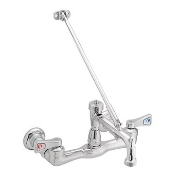 Moen 8124 Service Faucet M-Dura Sink 2 Lever ADA Chrome  | Blackhawk Supply