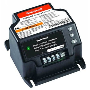 RESIDEO R7284B1024/U Control Oil Primary Electronic 15 Second Lockout with Status Indicator Junction Box on Main Burner  | Blackhawk Supply
