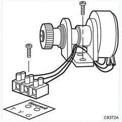 Honeywell 43191679-102 220 OHM AUXILIARY POTENTIOMETER FOR ML6421B  | Blackhawk Supply