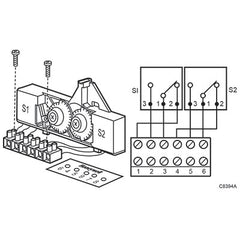 Honeywell 43191680-102 DUAL AUX. SWITCH FOR ML6421, ML7421  | Blackhawk Supply