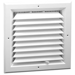 Hart & Cooley A501MS-14X14W Ceiling Diffuser 1 Way Multi Shutter 14 x 14 Inch Bright White Aluminum  | Blackhawk Supply