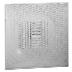 Hart & Cooley SBP-08W Supply Grille Shallow Back Perforated Adjustable White 8" Steel  | Blackhawk Supply