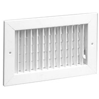 821-18X4W | Register 821 Adjustable Face Bar Vertical White 18 x 4 Inch Steel | Hart & Cooley