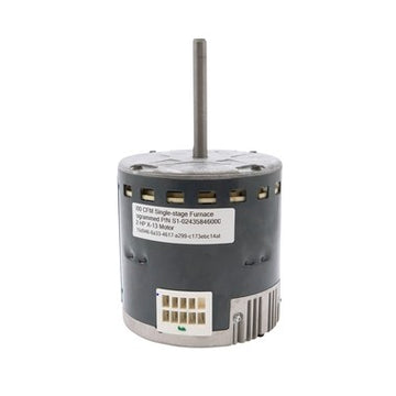 York S1-02435846000 Blower Motor Programmable Standard Electrical Commutating Motor 16 CFM 1/2 Horsepower 115 Volt 1050 Revolutions per Minute  | Blackhawk Supply