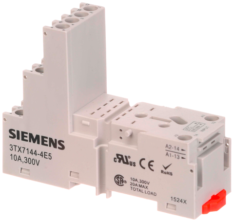 Siemens Electrical 3TX7144-4E5 RELAY SOCKET | 14-PIN | TOUCHSAFE | ELEV TERM  | Blackhawk Supply