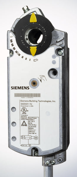 Siemens Ggd121.1u Damper Actuator | Spring Return | 24 Vac | On/off ...