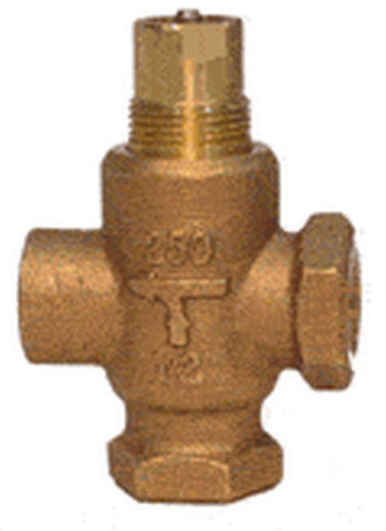 Siemens 599-02066 MT Series 3-Way Valve 1/2", 1.0 Cv, Linear, Brass Trim, FxF, ANSI 250  | Blackhawk Supply