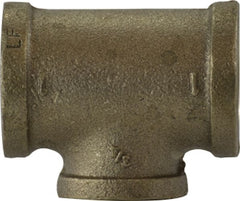 Midland Metal Mfg. 44268LF 1 X 1/4 BRASS RED TEE LF, Nipples and Fittings, Lead Free Bronze Fittings, Lead Free Bronze Reducing Tees  | Blackhawk Supply