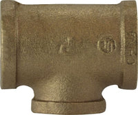 44276 | 1/2 X 1/4 BRONZE REDUCNG BRNCH T, Nipples and Fittings, Bronze Fittings, Reducing Tee | Midland Metal Mfg.