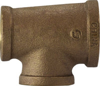 44287 | 3/4 X 1/2 X 1/2 BRONZE TEE, Nipples and Fittings, Bronze Fittings, Reducing Tee | Midland Metal Mfg.