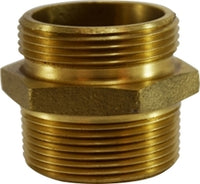 444095 | 2 1/2 NST X 1 1/2 NST BRASS HEX NIPPLE | Midland Metal Mfg.