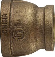 44437 | 3/4 X 3/8 BRONZE REDUCNG COUP, Nipples and Fittings, Bronze Fittings, Reducing Coupling | Midland Metal Mfg.