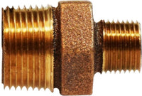 44740 | 1/4 X 1/8 BRONZE HEX NIPPLE, Nipples and Fittings, Bronze Fittings, Hex Reducing Nipple | Midland Metal Mfg.