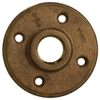 44780LF | 1/2 BRASS FLOOR FLANGE LF, Nipples and Fittings, Lead Free Bronze Fittings, Lead Free Floor Flange | Midland Metal Mfg.