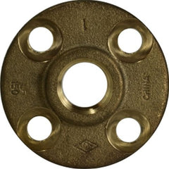 Midland Metal Mfg. 44792LF 1 BRASS COMP FLNG THRD LF, Nipples and Fittings, Lead Free Bronze Fittings, Lead Free Companion Flange  | Blackhawk Supply