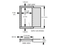 44K15 | Lennox LB-65635K, Downflow Combustible Flooring Base Kit, Air Handlers with Electric Heat | Lennox
