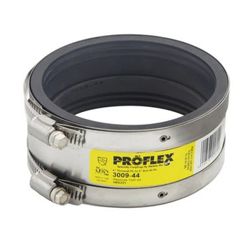 Fernco 3009-44 Coupling Proflex Shielded 4 Inch Thin Wall Plastic to Plastic  | Blackhawk Supply