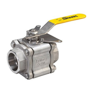 Sharpe Valves 8466RTSW-2 Ball Valve 84 Stainless Steel Body 2 Inch Socket Weld RTFE Seat Standard Port  | Blackhawk Supply