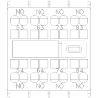 3RH29112GA40 | AUX. SWITCH 4NO FOR S00 SPRING | Siemens Electrical