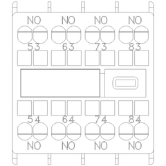 Siemens Electrical 3RH29112GA40 AUX. SWITCH 4NO FOR S00 SPRING  | Blackhawk Supply